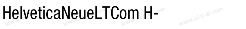 HelveticaNeueLTCom H字体转换